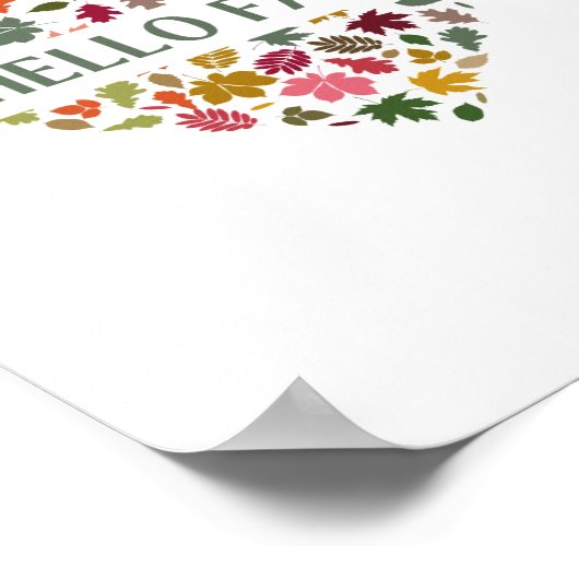 hallo Herfst Poster (Hoek)