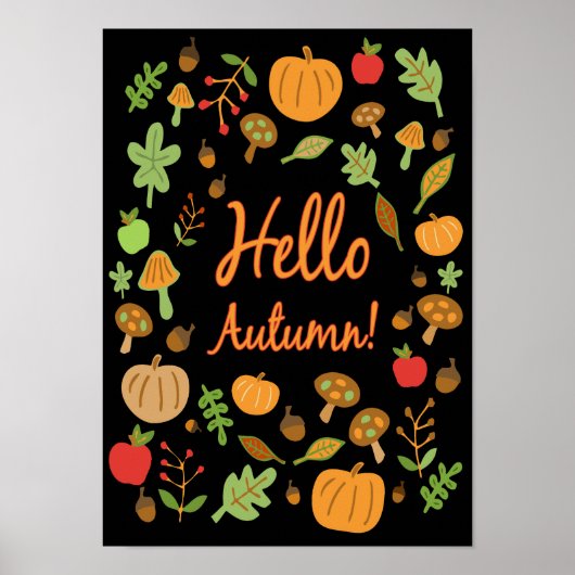 hallo herfst! poster (Voorkant)