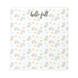 hallo Herfst Pumpkin Autumn Wagon Gardening Notitieblok