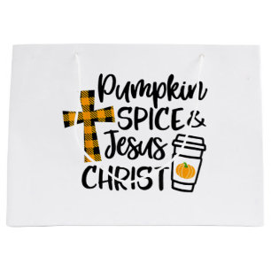 hallo Herfst Pumpkin Spice & Jesus Christus Herfst Groot Cadeauzakje