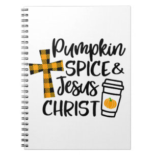 hallo Herfst Pumpkin Spice & Jesus Christus Herfst Notitieboek