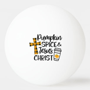 hallo Herfst Pumpkin Spice & Jesus Christus Herfst Pingpongbal