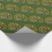 hallo Herfst Pumpkin Trendy Cadeaupapier (Hoek)