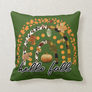 hallo Herfst Pumpkin Trendy Cotton 16"X16 Kussen