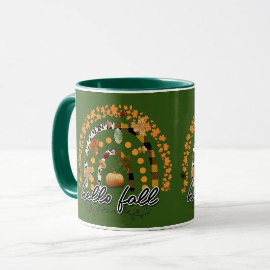 hallo Herfst Pumpkin Trendy Mok (Voorkant links)