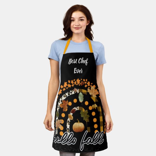 hallo Herfst Pumpkin Trendy Schort (Gedragen)