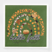 hallo Herfst Pumpkin Trendy Servet (Voorkant)