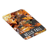 hallo Herfst Rainy Leaves Magneet (Rechterzijde)