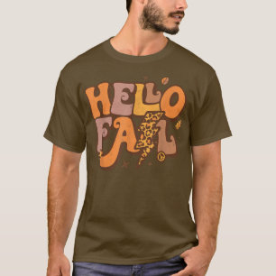 hallo Herfst Retro Herfst Yall Leaves Autumn Seaso T-shirt