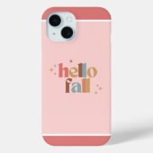 Hallo Herfst Retro Typografie Case-Mate iPhone Case (Achterkant)