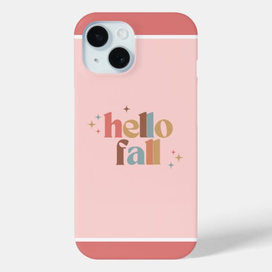 Hallo Herfst Retro Typografie Case-Mate iPhone Case (Achterkant)
