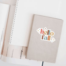 Hallo Herfst Retro Typografie