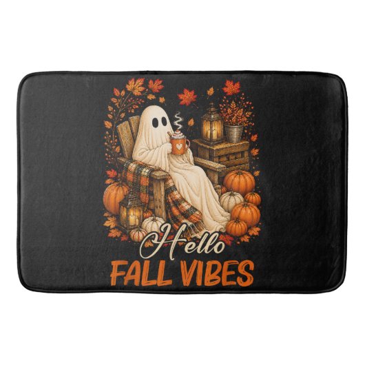 Hallo Herfst Sfeer Spook Cute Autumn Pompoen Badmat (Voorkant)
