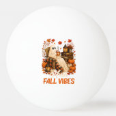 Hallo Herfst Sfeer Spook Cute Autumn Pompoen Pingpongbal (Voorkant)