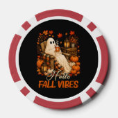 Hallo Herfst Sfeer Spook Cute Autumn Pompoen Poker Chips (Achterkant)