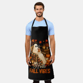 Hallo Herfst Sfeer Spook Cute Autumn Pompoen Schort (Gedragen)