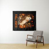 Hallo Herfst Sfeer Spook Cute Autumn Pompoen Wandkleed (In Situ (horizontaal))