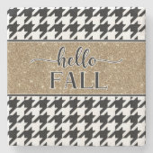 hallo Herfst Stenen Onderzetter (Voorkant)