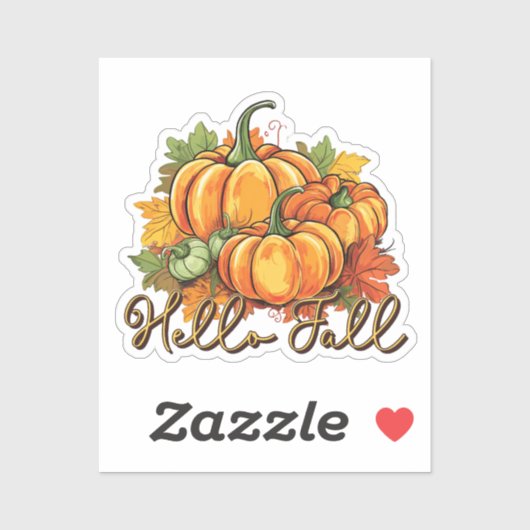 hallo Herfst Sticker (Vel)