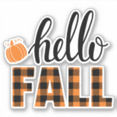 hallo Herfst Sticker (Voorkant)