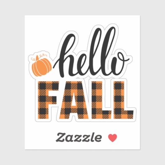 hallo Herfst Sticker (Vel)