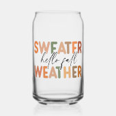 Hallo Herfst | sweaterweer Blikvorm Glas (Voorkant)