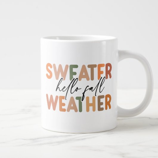 Hallo Herfst | sweaterweer Grote Koffiekop (Rechts)