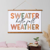 Hallo Herfst | sweaterweer Hangend Wandkleed (Slaapkamer)