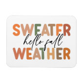 Hallo Herfst | sweaterweer Magneet (Horizontaal)