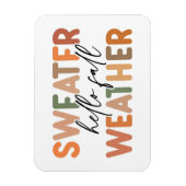 Hallo Herfst | sweaterweer Magneet (Verticaal)