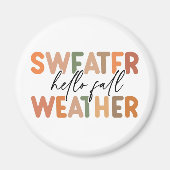 Hallo Herfst | sweaterweer Magneet (Voorkant)