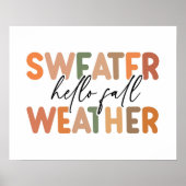Hallo Herfst | sweaterweer Poster (Voorkant)