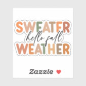 Hallo Herfst | sweaterweer Sticker (Vel)