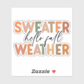 Hallo Herfst | sweaterweer Sticker (Vel)