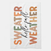 Hallo Herfst | sweaterweer Theedoek (Verticaal)