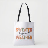 Hallo Herfst | sweaterweer Tote Bag (Voorkant)
