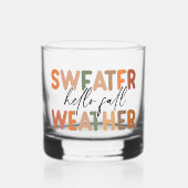 Hallo Herfst | sweaterweer Whisky Glas (Voorkant)