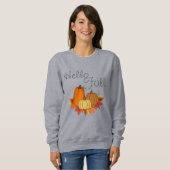 Hallo Herfst Sweatshirt -Bewerkbare tekst (Voorkant volledig)