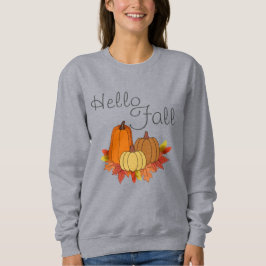 Hallo Herfst Sweatshirt -Bewerkbare tekst