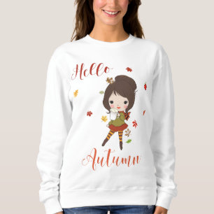 Hallo herfst sweatshirt voor meisjes en vrouwen