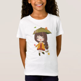 Hallo herfst T-shirt meisjes herfst thema T-shirt