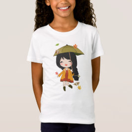 Hallo herfst T-shirt meisjes herfst thema T-shirt