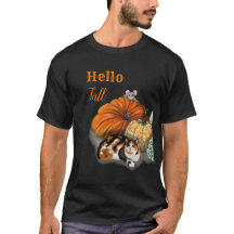 Hallo Herfst T-shirt met grillige kat en muis