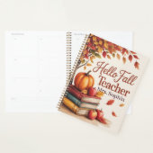 Hallo Herfst Teacher Waterverf Autumn gepersonalis Planner (Display)