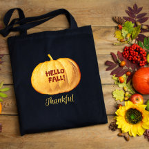 hallo HERFST Thankful Autumn Pumpkin Carry