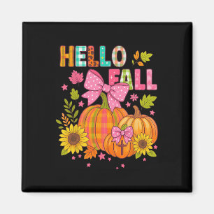 Hallo Herfst Thanksgiving Coquette Boho Bloemstuk Magneet