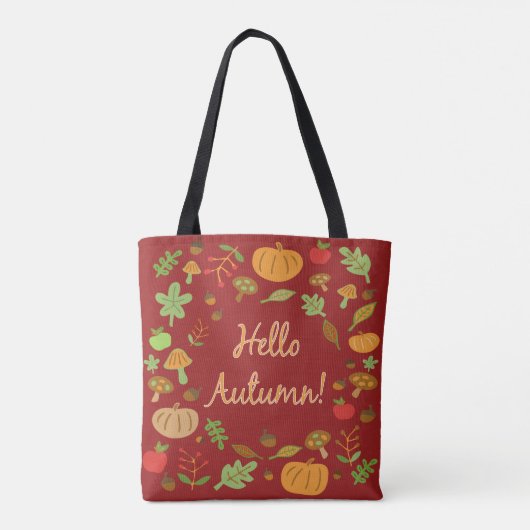 hallo herfst! tote bag (Achterkant)