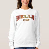 Hallo Herfst Trendy herfst Varsity Sweatshirt (Voorkant)