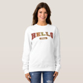 Hallo Herfst Trendy herfst Varsity Sweatshirt (Voorkant volledig)