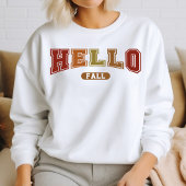 Hallo Herfst Trendy herfst Varsity Sweatshirt